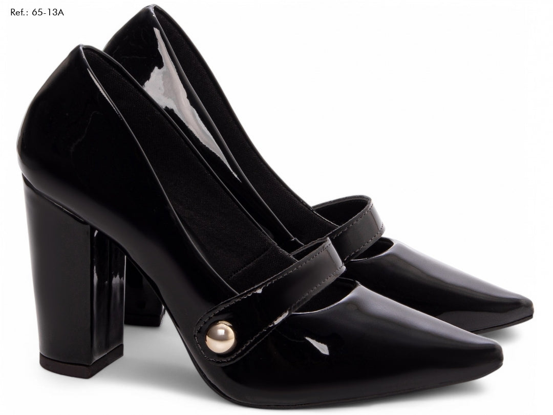 Sapato Scarpin Feminino Preto – Salto Alto Elegante